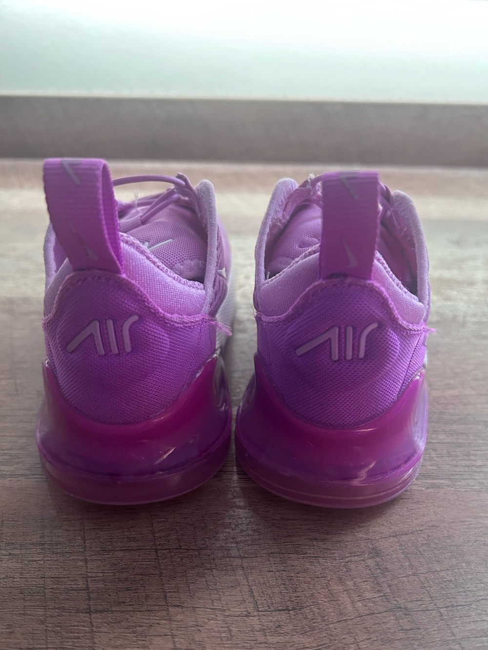 Nike Air Max 270 Kids Purple Athletic Sneakers, Size 9C. - Picture 9 of 15